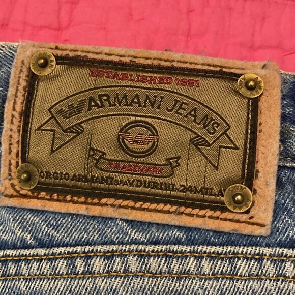 Armani Jeans Blue Straight-Leg Denim, 34x32 - Picture 7 of 8